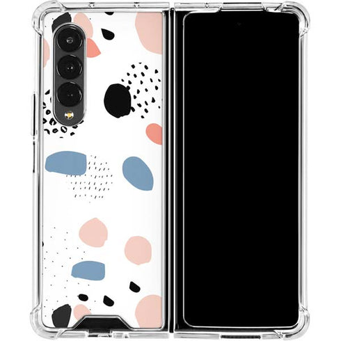 Patterned Dots Galaxy Z Fold4 5G Clear Case