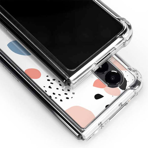 Patterned Dots Galaxy Z Fold4 5G Clear Case