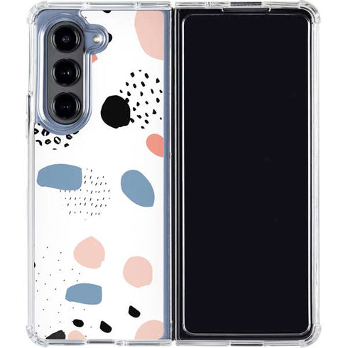 Patterned Dots Galaxy Z Fold5 5G Clear Case