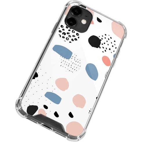 Patterned Dots iPhone 12 Clear Case