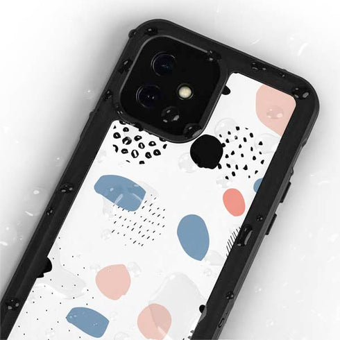 Patterned Dots iPhone 12 Mini Waterproof Case
