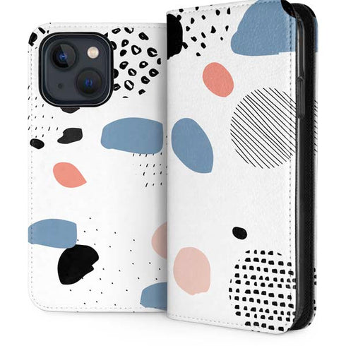 Patterned Dots iPhone 13 Folio Case