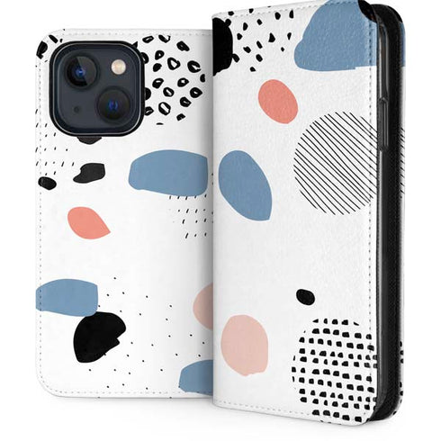 Patterned Dots iPhone 14 Folio Case