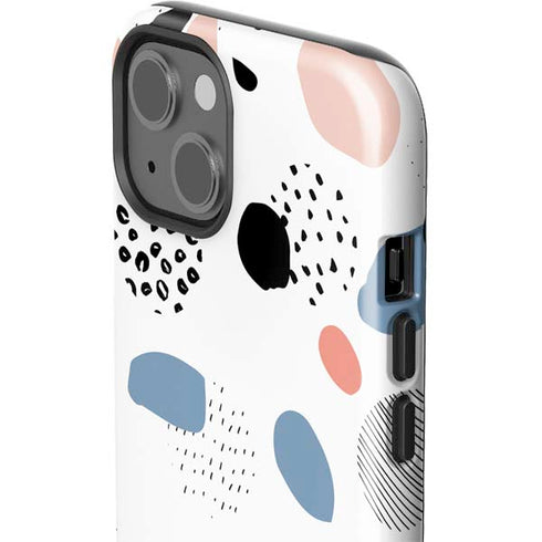 Patterned Dots iPhone 14 Plus Impact Case