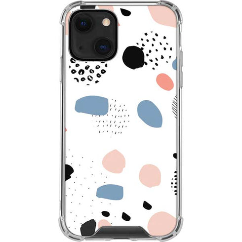 Patterned Dots iPhone 14 Plus Clear Case