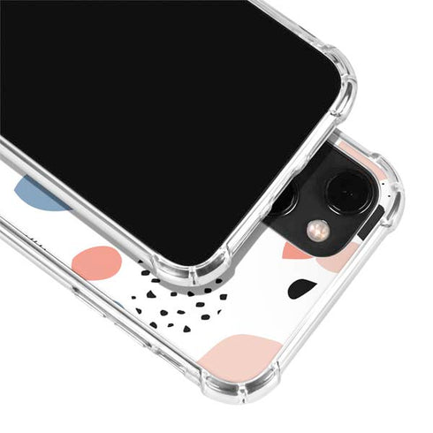 Patterned Dots iPhone 14 Plus Clear Case