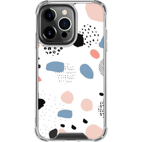 Patterned Dots iPhone 15 Pro Clear Case