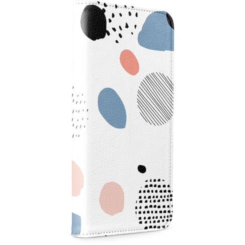 Patterned Dots iPhone 15 Plus Folio Case