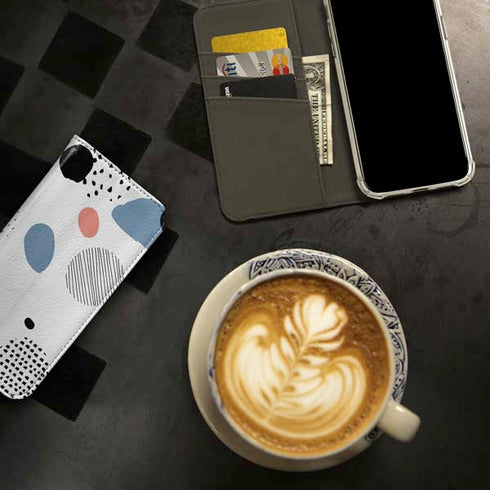 Patterned Dots iPhone 15 Plus Folio Case