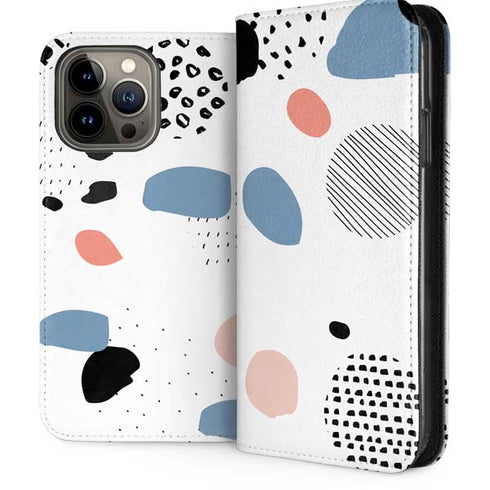 Patterned Dots iPhone 15 Pro Max Folio Case