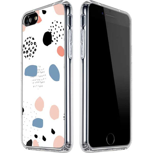 Patterned Dots iPhone SE (2nd & 3rd Gen) Clear Case