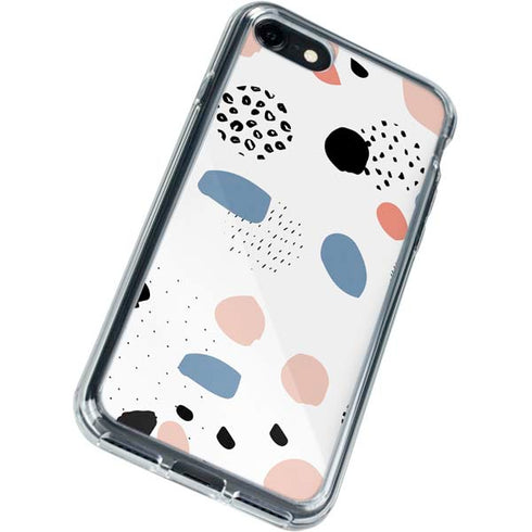 Patterned Dots iPhone SE (2nd & 3rd Gen) Clear Case