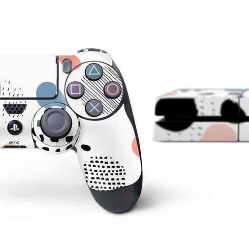 Patterned Dots PS4 Console and Controller Bundle Skin