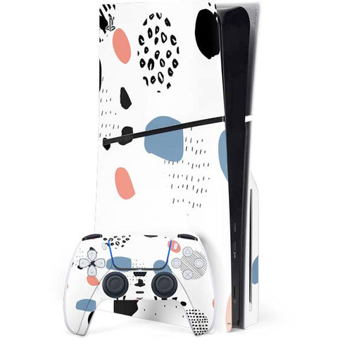 Patterned Dots PS5 Slim Disk Bundle Skin