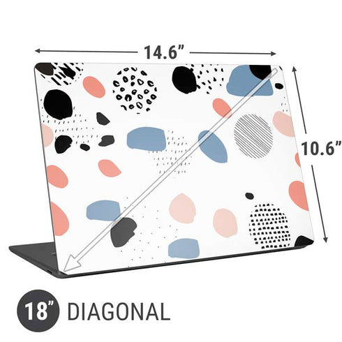 Patterned Dots Universal Laptop 18in (14.6 x 10.6in) Skin