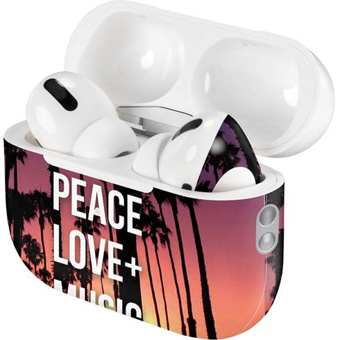 Peace Love And Music AirPods Pro 2nd Gen Skin