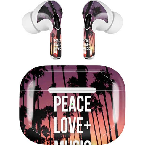 Peace Love And Music Apple AirPods Pro Skin