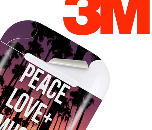 Peace Love And Music Apple AirPods Skin