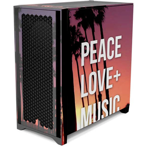 Peace Love And Music Corsair 4000D Tempered Glass Mid-Tower ATX Case Skin