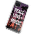 Peace Love And Music Galaxy A12 Clear Case