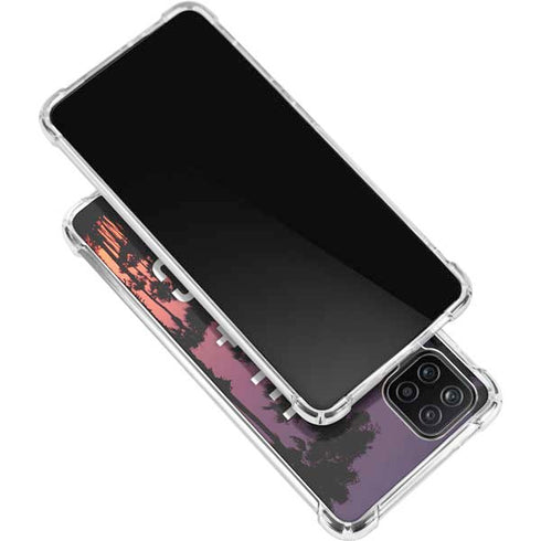 Peace Love And Music Galaxy A12 Clear Case