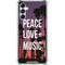 Peace Love And Music Galaxy A14 5G Clear Case