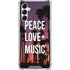 Peace Love And Music Galaxy A14 5G Clear Case