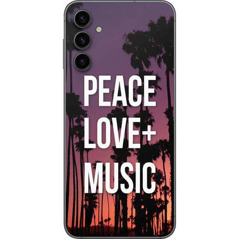 Peace Love And Music Galaxy A14 5G Skin
