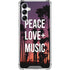 Peace Love And Music Galaxy A15 5G Clear Case