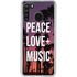 Peace Love And Music Galaxy A21 Clear Case