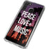 Peace Love And Music Galaxy A21 Clear Case