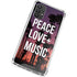 Peace Love And Music Galaxy A32 5G Clear Case