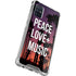 Peace Love And Music Galaxy A51 5G Clear Case