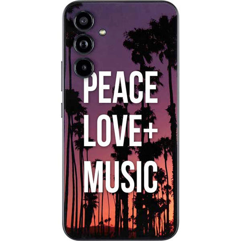 Peace Love And Music Galaxy A54 5G Skin