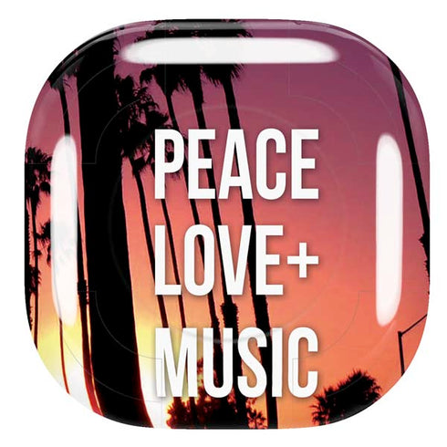Peace Love And Music Galaxy Buds Live Skin