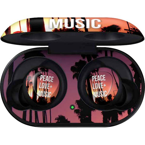 Peace Love And Music Galaxy Buds Skin