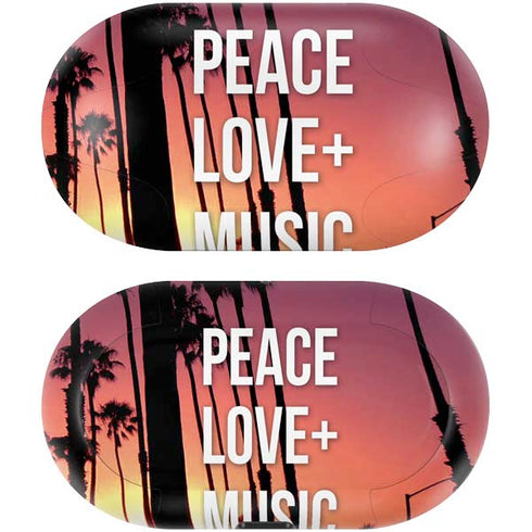 Peace Love And Music Galaxy Buds Skin