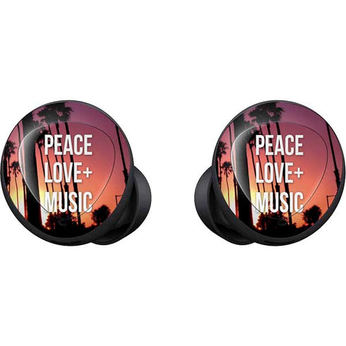 Peace Love And Music Galaxy Buds Skin