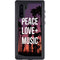 Peace Love And Music Galaxy Note 10 Waterproof Case