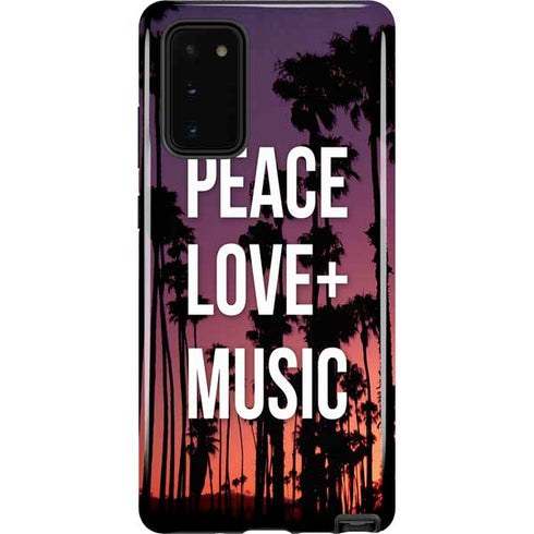Peace Love And Music Galaxy Note20 5G Pro Case