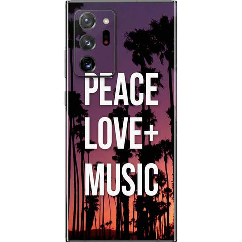Peace Love And Music Galaxy Note20 Ultra 5G Skin