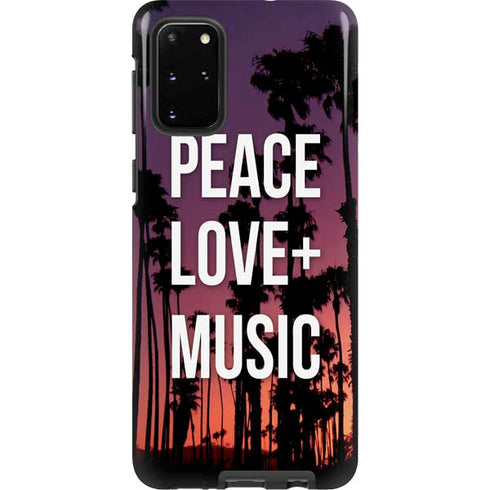 Peace Love And Music Galaxy S20 Plus Pro Case