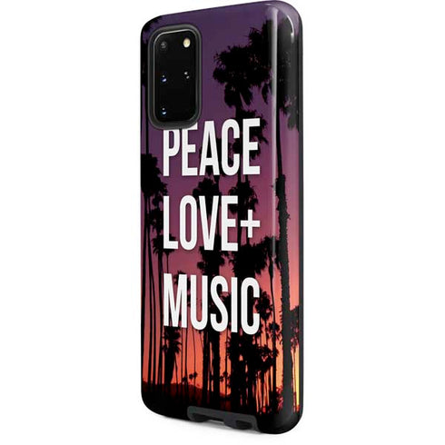 Peace Love And Music Galaxy S20 Plus Pro Case
