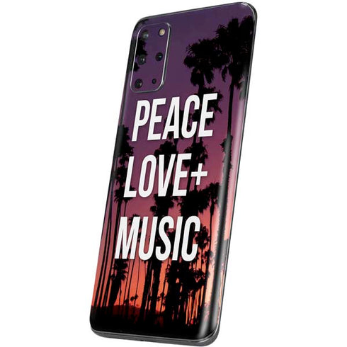 Peace Love And Music Galaxy S20 Plus Skin