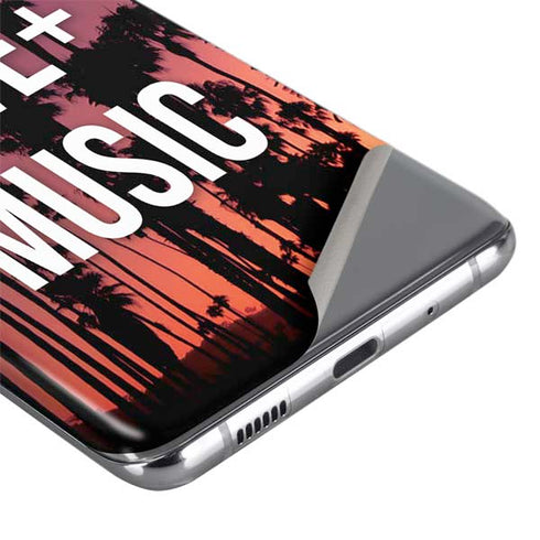 Peace Love And Music Galaxy S20 Plus Skin