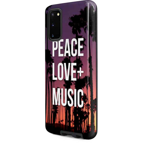 Peace Love And Music Galaxy S20 Pro Case