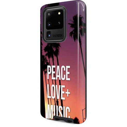 Peace Love And Music Galaxy S20 Ultra 5G Pro Case