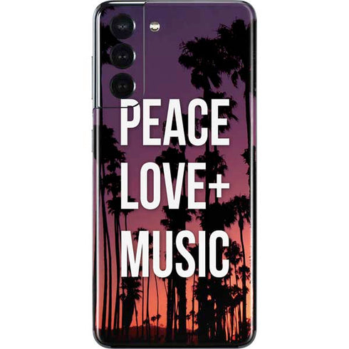 Peace Love And Music Galaxy S21 5G Skin