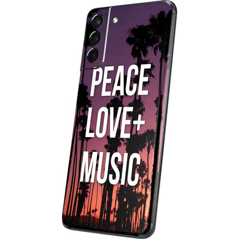 Peace Love And Music Galaxy S21 5G Skin