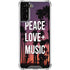 Peace Love And Music Galaxy S21 FE Clear Case